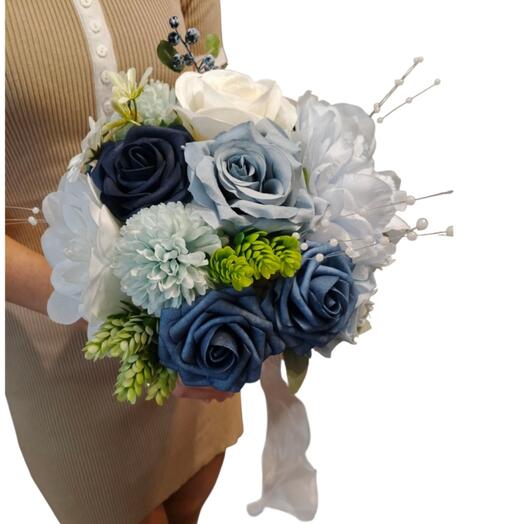 Свадебный Букет -дублёр "Нежный холод"