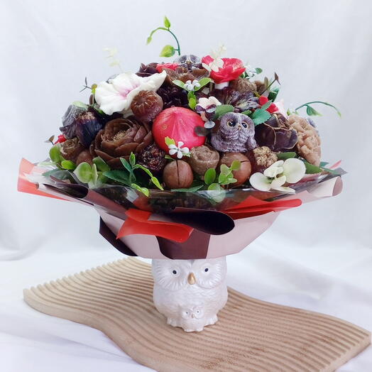 Съедобный WOW букет Совушки