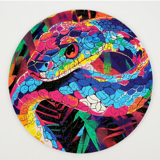 Пазлы фигурные «Змея в джунглях», 117 деталей