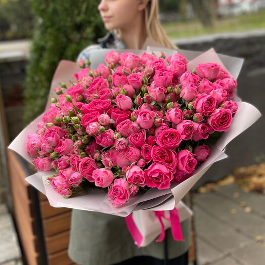 Моно букет «Малина»