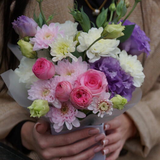 Цветы в мини коробке