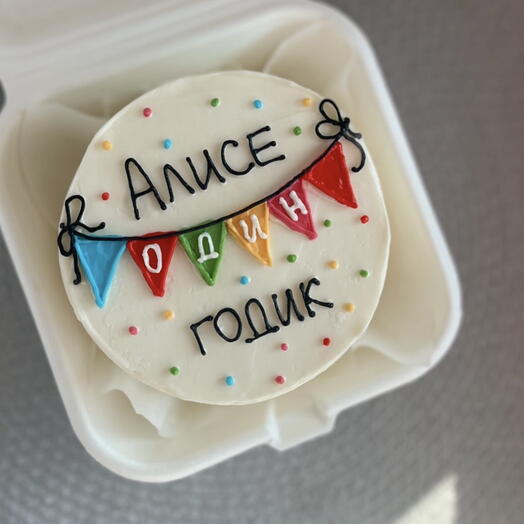 Бенто торт «флажки»