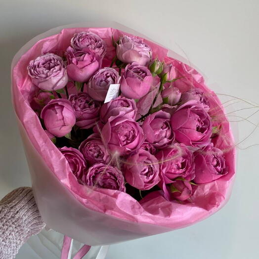 Розы пионы с ароматом малины