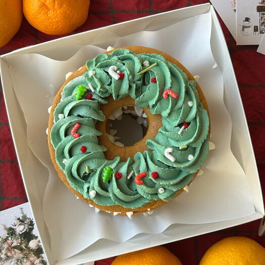 Бенто медовик «Новогодний венок»