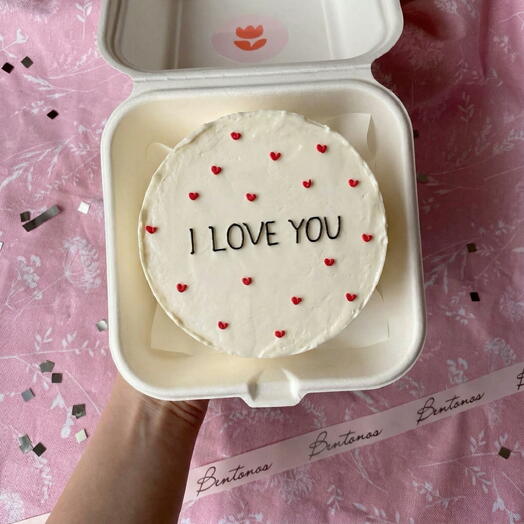 Бенто торт I love you