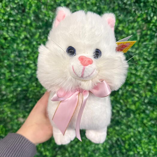 Мягкая игрушка кошка 🤍