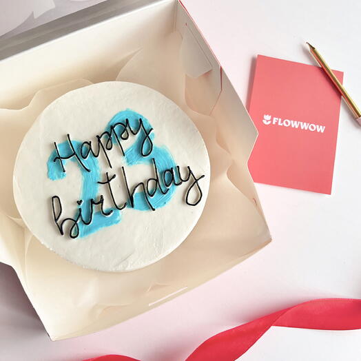 Бисквитный бенто торт МАХ «Happy birthday» с цифрами
