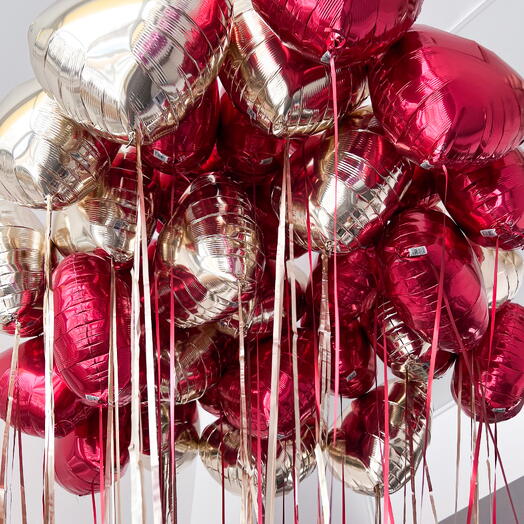 30 сердец под потолок