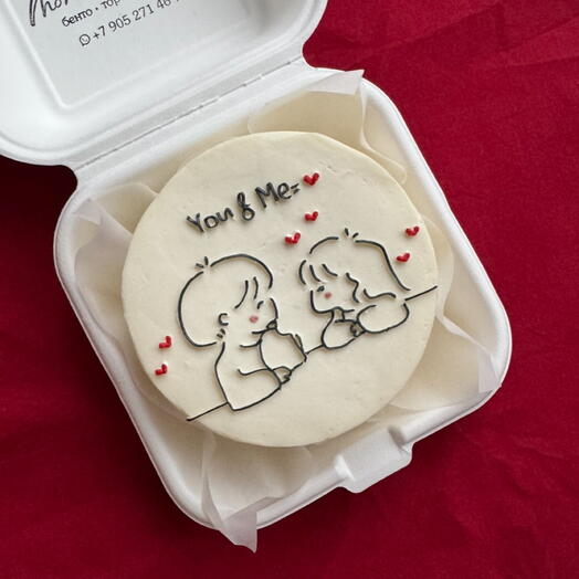 Бенто торт на день влюбленных