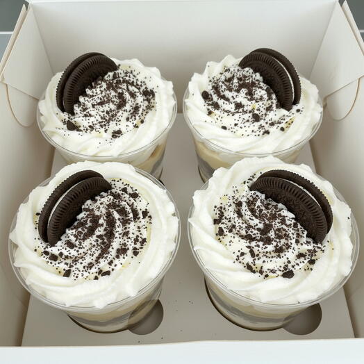 Шоколадные трайфлы (4 шт.) с карамелью, бананами и Oreo от Grand Depot