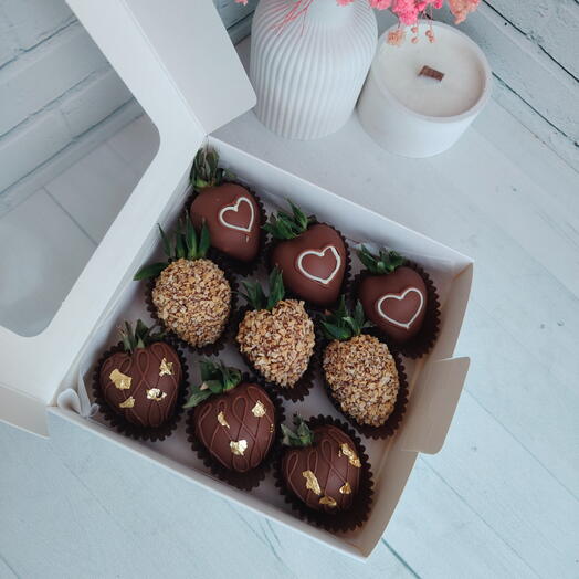 Клубника в шоколаде 9 шт 💖