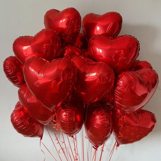 Сердечки фольгированные 20шт