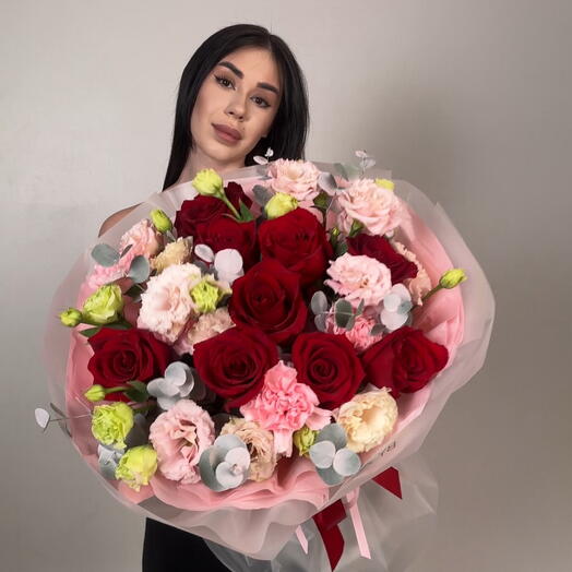 Огненный евробукет для самых ярких