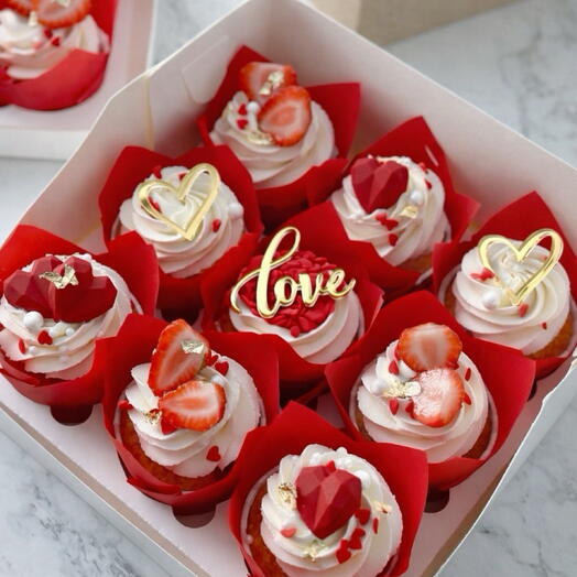 Набор капкейков 9 штук