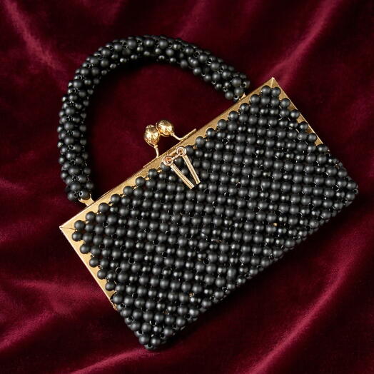 Худой» клатч сумка из бусин ручной работы