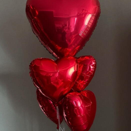 Шары с большим красным сердцем с доставкой в Калининграде 🎈