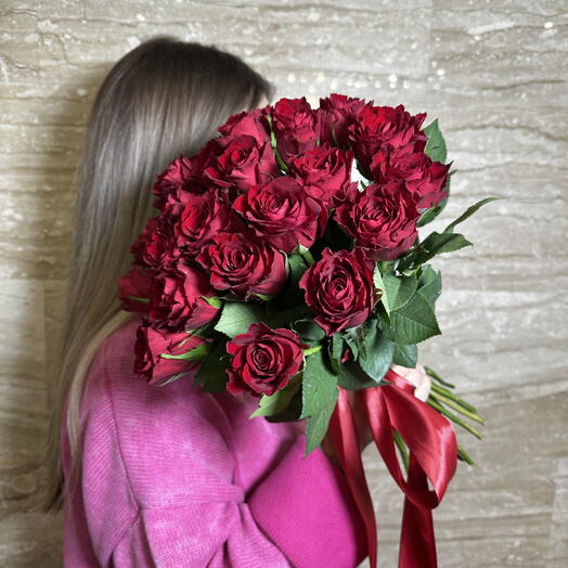 25 роз под ленту