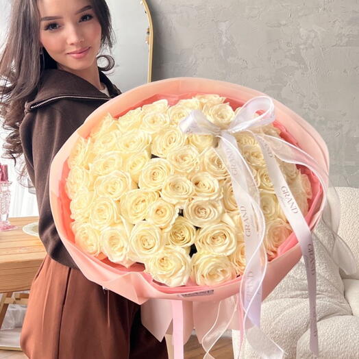 Монобукет из 51 сортовой розы