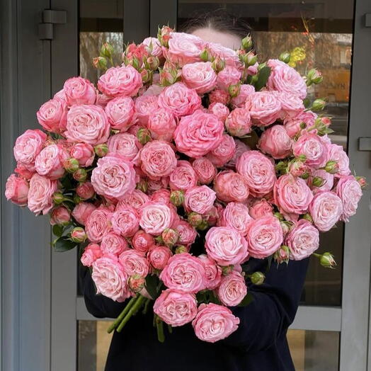 21 розовая кустовая Роза 🌸
