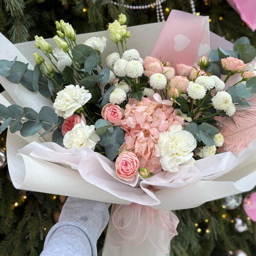 Букет «Нежность с гортензией»🎀