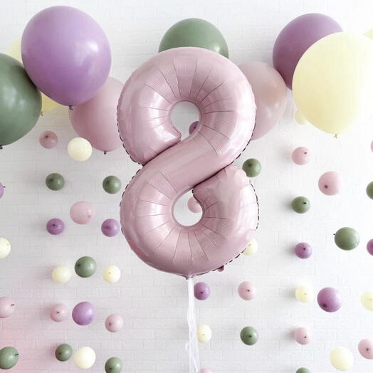 Оригинальный набор шаров к 8 марта для украшения