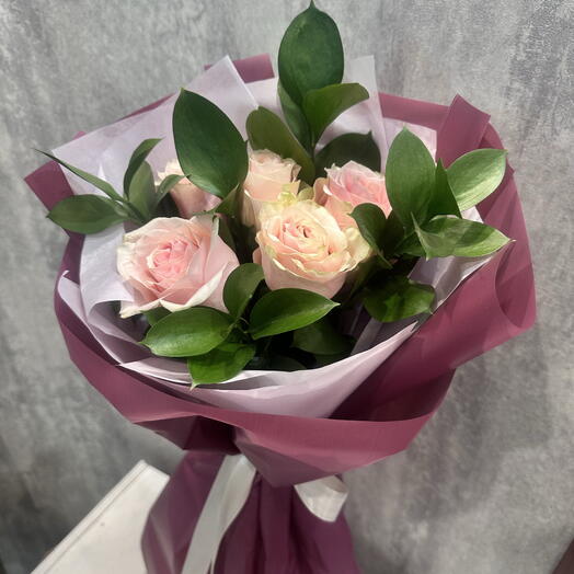 Букет из голландских розовых роз🌺 Для хорошего настроения