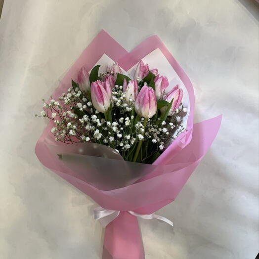 Букет из 11 тюльпанов