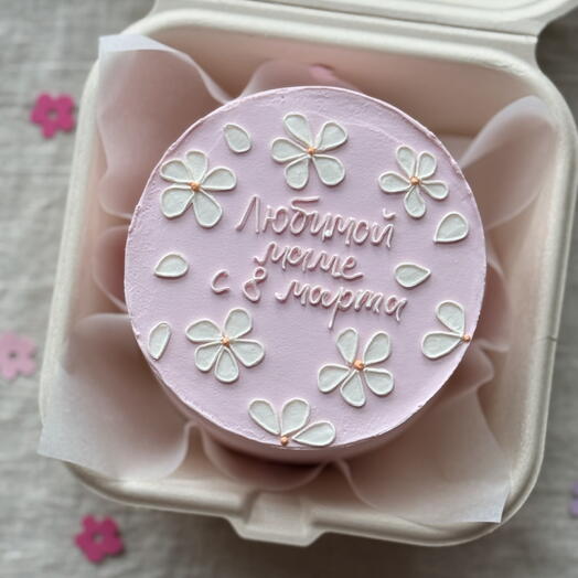 Бенто-торт на 8 марта «Любимой с 8 марта»