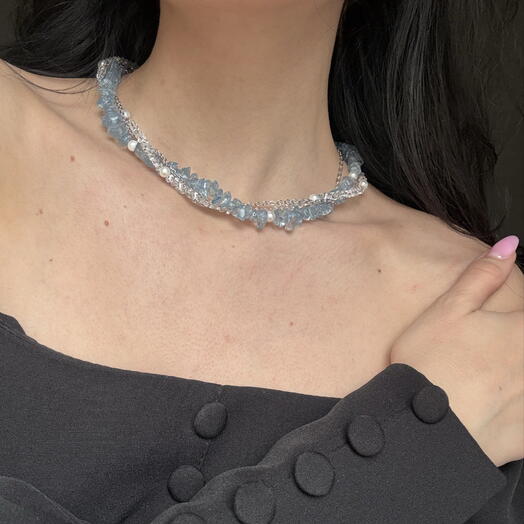 Колье AQUAMARINE