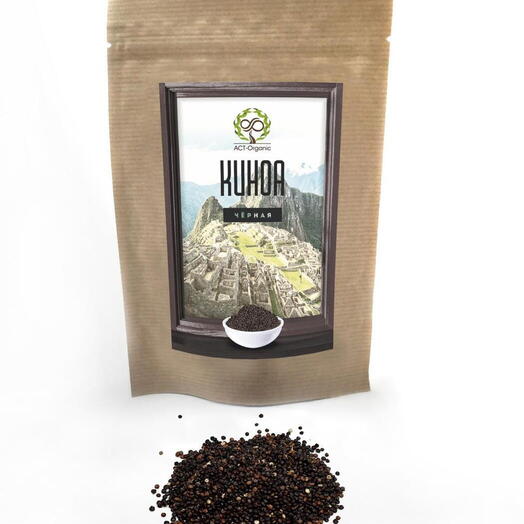 Крупа киноа черная из Перу ACT-Оrganic, 444гр