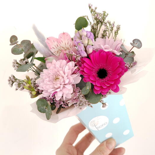 Цветочный попкорн с герберой