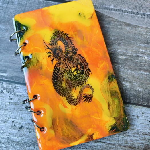 Блокнот -планер ручной работы "Дракон"