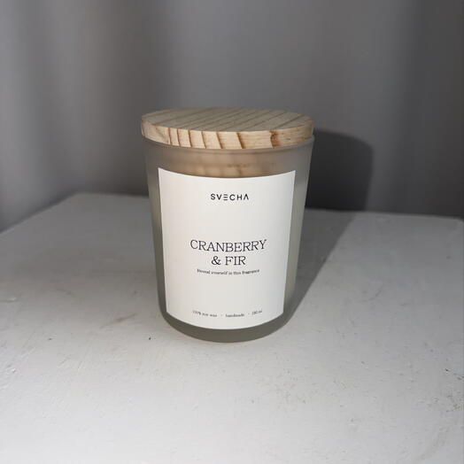 Свеча большая CRANBERRY FIR
