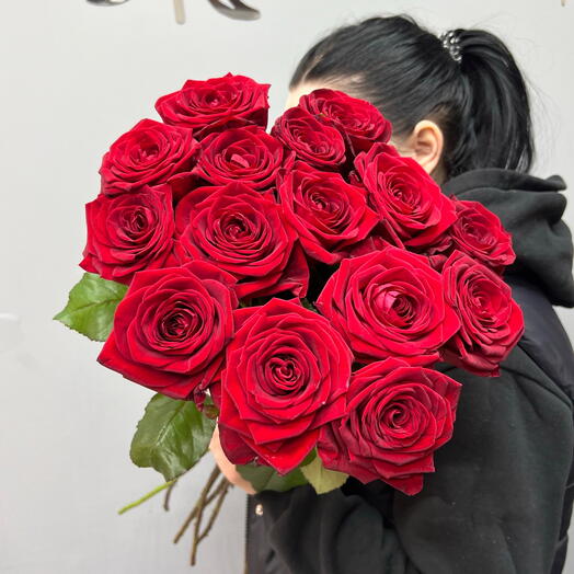 15 premium красных роз 🌹