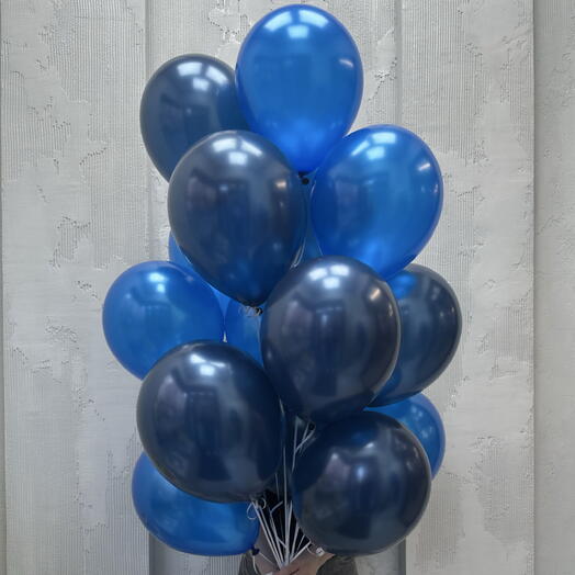 Сет из 15 гелиевых шаров 💙