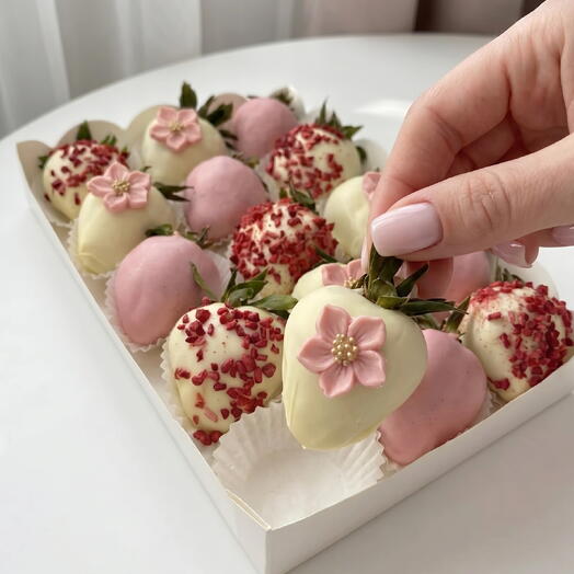 Клубника в шоколаде 15 штук девушке