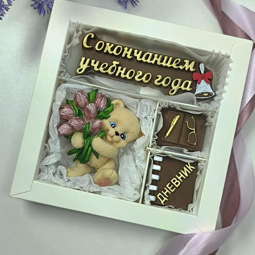 Подарок из шоколада ручной работы "Учителю"