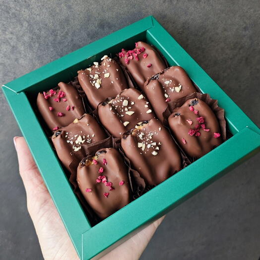 Premium ⭐ Королевские финики с цельными орехами в Бельгийском шоколаде 😋🍫шоколад/конфеты