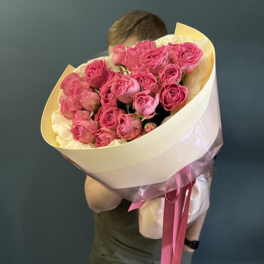 Монобукет из кустовой розы🎀