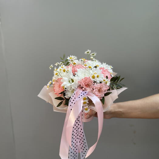 Цветы в коробке ромашка хризантема💗💗
