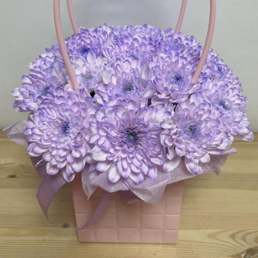 Композиция из хризантем Алтай 💜