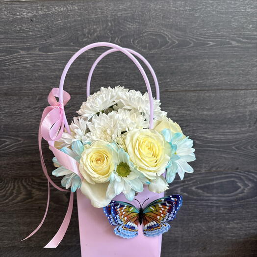 Сумочка розовая облако💐