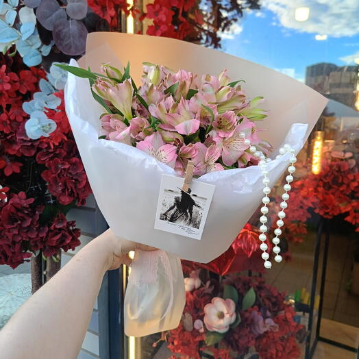 Розовая альстромерия 🩷Нежный букет с альстромерией 😍