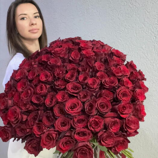 101 Роза Эквадор 90см