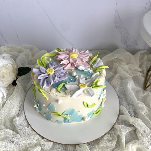 Торт с цветами 💐🌸🌺