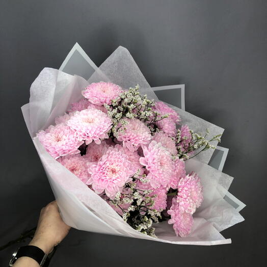 Нежный букет с хризантемами🌸