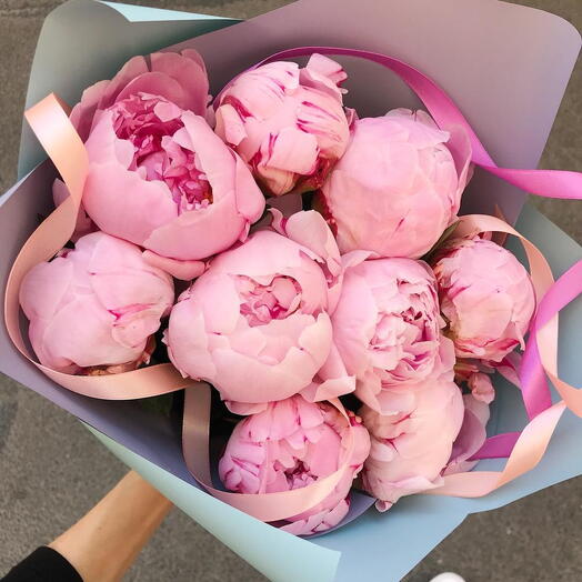 9 peonies