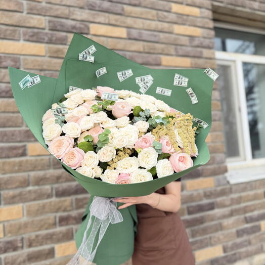 Букет шикарный 🥰🍏👗 ГИГАНТ