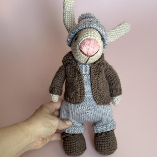 Малыш-кролик ручной работы 🐰