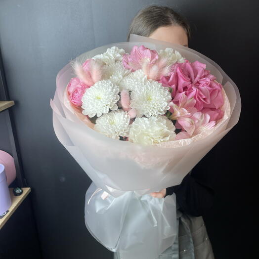 Нежный розовый букет 💓